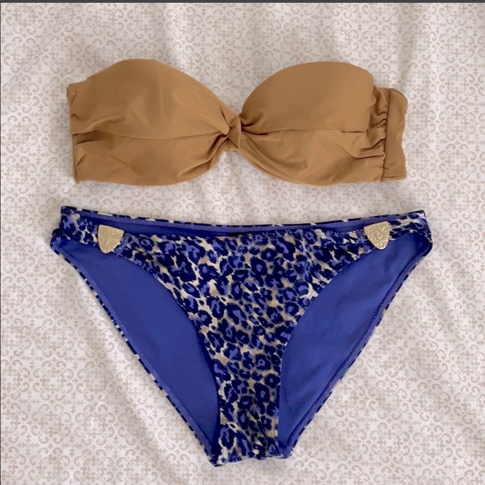 Tan Wired Bikini Top